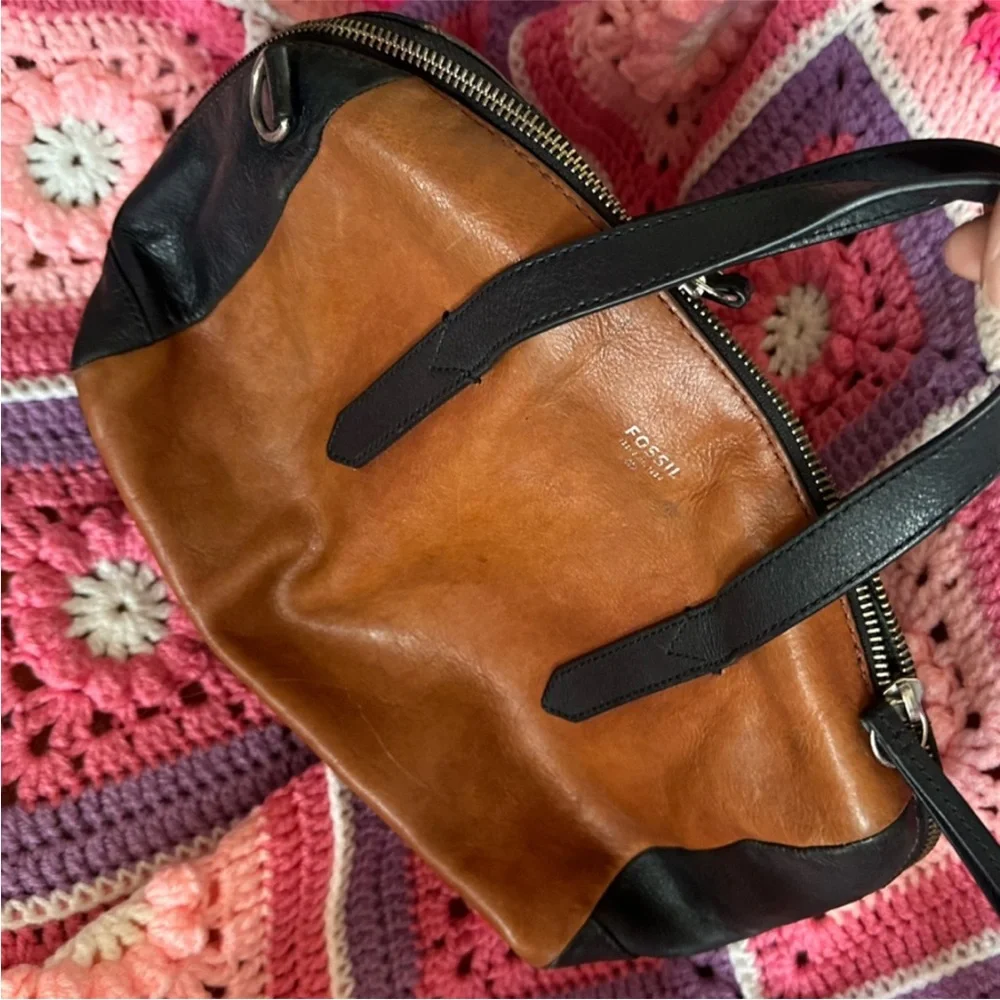 CLOSE OUT SALE FOSSIL Sydney Explorer Tote Project Bags Repair Lot Rehab Bundle - Picture 12 of 12